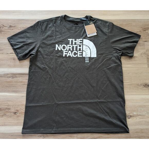 NWT The North Face Short Sleeve Half Dome Tee in New Taupe Green sz XL - Picture 2 of 6